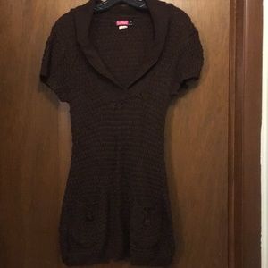 Say What? Long Crochet Sweater